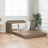 Sofa Bed Cappuccino 124 x 71 x 78 cm Artificial Leather 4106712