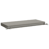 2-Piece Bench Cushions SOEST 2 pcs 100% Polyester Grey 950221