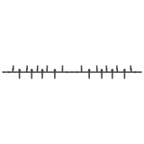 Sliding Door Hardware Kit 400 cm Steel Black 3295742