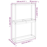 Tire Rack 120x40x180 cm Solid Wood Pine 825003