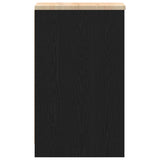 Garage Storage Cabinet Black 30x51x85 cm Solid Wood Pine 860527