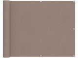Balcony Screen Taupe 110 x 1000 cm Oxford Fabric 42030749
