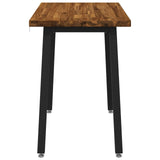 110 x 55 x 75 cm Solid Acacia Wood Natural and Black 937581
