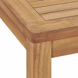 Garden Dining Set Natural Teak Fine sanded teak hardwood 3059932