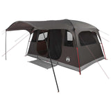 Tunnel Tent Brown Grey 427 x 305 x 205 cm Polyester and Steel 42029017