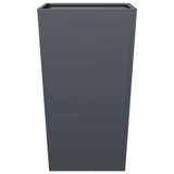 ZNTS Garden Planter Anthracite 45x45x75 cm Steel 851098