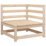 Garden Sofa Set Natural Pine Solid Pine Wood Medium Modular 3295810