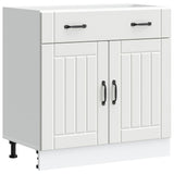 Kitchen Base Cabinet Lucca White Engineered Wood 853737