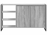 Side Cabinet Grey Sonoma 96.5 x 30 x 75 cm Engineered Wood 886615