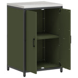 Kitchen Storage HATTEM Olive Green 60 x 50 x 92 cm Steel 874992