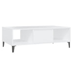 ZNTS Coffee Table White 103.5x60x35 cm Engineered Wood 806022