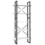 5-Tier Book Cabinet White 80x30x175 cm Pinewood 3081994