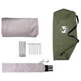 Tunnel Tent Olive Green 4-Person 185T Polyester with PU Coating 42019359