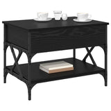 Coffee Table Black Oak 70 x 50 x 50 cm Engineered Wood 883040