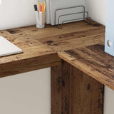 Corner Desk Old Wood 140 x 113.5 x 75 cm Engineered Wood 869560