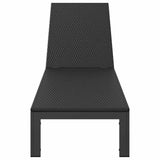 Sunbed Poly Rattan Black 42004129