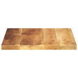 Table Top 60x60x3.8 cm Square Solid Wood Rough Mango 371401