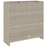 Storage Cabinet with Shelf Light Grey 100 x 36 x 102 cm Rattan 4103825