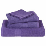 ZNTS Hand Towels 10 pcs Purple 50x100 cm 360 gsm 100% Cotton 136880