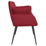 2 Seater Sofa with Metal Legs 2-Seater Wine Red Faux Leather 42051011