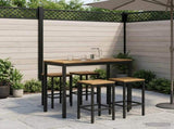 Garden Bar Table White and Black 108.5 x 55 x 105 cm 901778