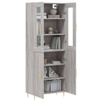 Highboard Grey Sonoma 69.5x34x180 cm Engineered Wood 3198207