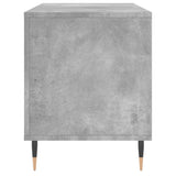 Record Cabinet Concrete Grey 100x38x48 cm Engineered Wood 831744
