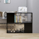 TV Cabinet Black 80x24x63 cm Engineered Wood 809117