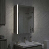 Bathroom Mirror Cabinet Grey Sonoma 53.5 x 15.5 x 70 cm 889236