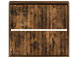 Wall-Mounted Shoe Cabinet ARNHEM 71 x 17 x 86 cm Smoked Oak 896640