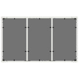 Garden Table with Glass Top White 150x90x75 cm Poly Rattan 368126