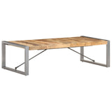 Coffee Table 140x70x40 cm Rough Mango Wood 321587