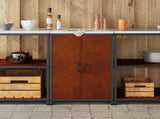 Kitchen Storage HATTEM Rusty 60 x 50 x 92 cm Steel 874995