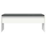 Hall Bench with Cushion White 103 x 38 x 40 cm 891560