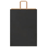 Paper Bags 250 pcs with Handles Black 32x17x44 cm 4101874
