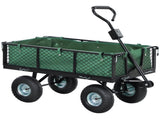 114L Steel Frame Garden Cart Trolley - Green T3398P315849