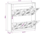 Wall-Mounted Shoe Cabinet DELFT 71 x 17 x 86 cm Engineered Wood 897076