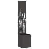Garden Privacy Screen Black 32 x 32 x 150 cm Cold-rolled steel 876392