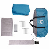 Cabin Tent with Rainfly Water-Resistant 10-Person Blue 42042255