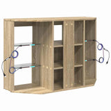 Corner LED TV Cabinet Sonoma Oak 100x40x68cm Engineered Wood 889787