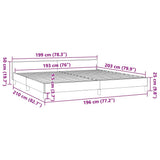 Bed Frame without Mattress Light Grey King Fabric 347459