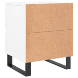 Bedside Cabinets 2 pcs White 40x35x50 cm Engineered Wood 826893