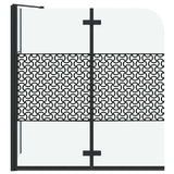 Bath Enclosure Geometric Manual Black 120 x 67 x 129 cm 42018551
