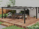 4 x 3 Aluminium Pergola with Retractable Roof, Garden Gazebo Canopy Shelter for Outdoor, Patio, T3398P318571