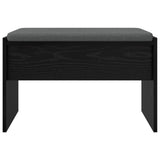 Hall Bench with Cushion Black Oak 63 x 38 x 40 cm 891545