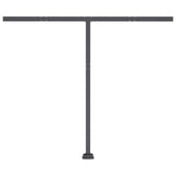 Manual Retractable Awning with LED 350x250 cm Orange and Brown 3069725