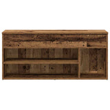 Shoe Bench Old Wood 102x30.5x45 cm Engineered Wood 859143
