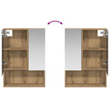 Bathroom Mirror Cabinet Artisian Oak 50 x 14.5 x 70 cm 889206
