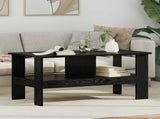 Coffee Table Black Oak 90 x 50 x 45 cm Engineered Wood 8000253