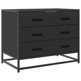 Drawer Cabinet Black 70x41x56 cm Engineered Wood 849074